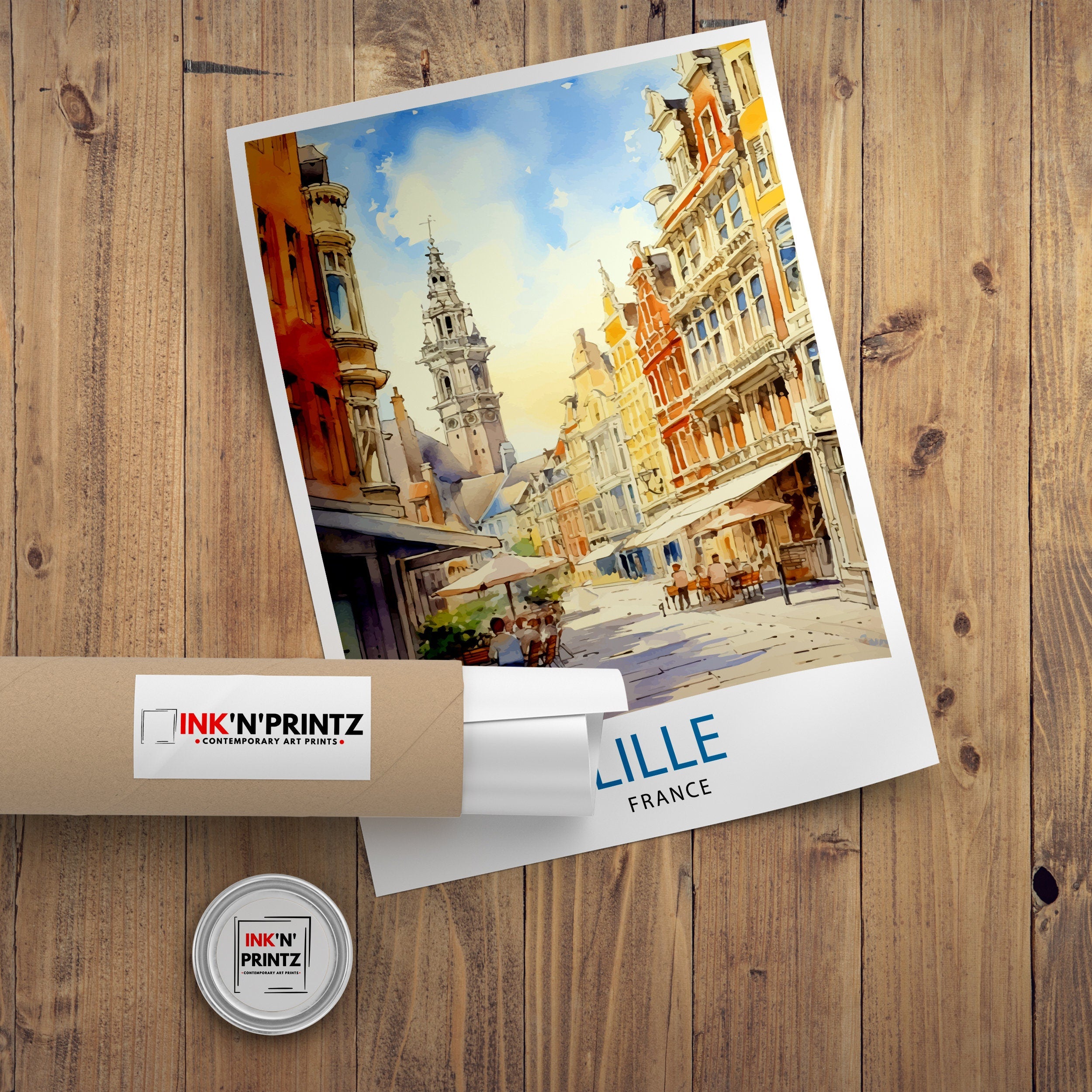 Lille France Travel Print Lille Wall Decor Lille Poster France Travel Prints Lille Art Print Lille Illustration Lille