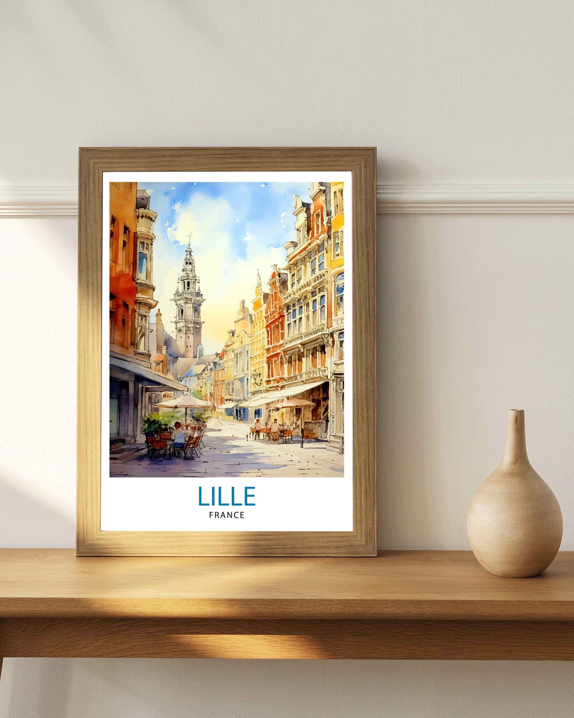 Lille France Travel Print Lille Wall Decor Lille Poster France Travel Prints Lille Art Print Lille Illustration Lille