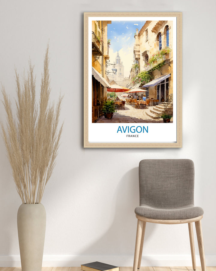 Avignon France Travel Poster , Avignon