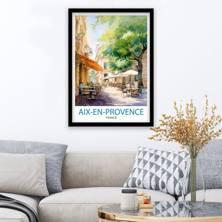 Aix-en-Provence Travel Poster Provence