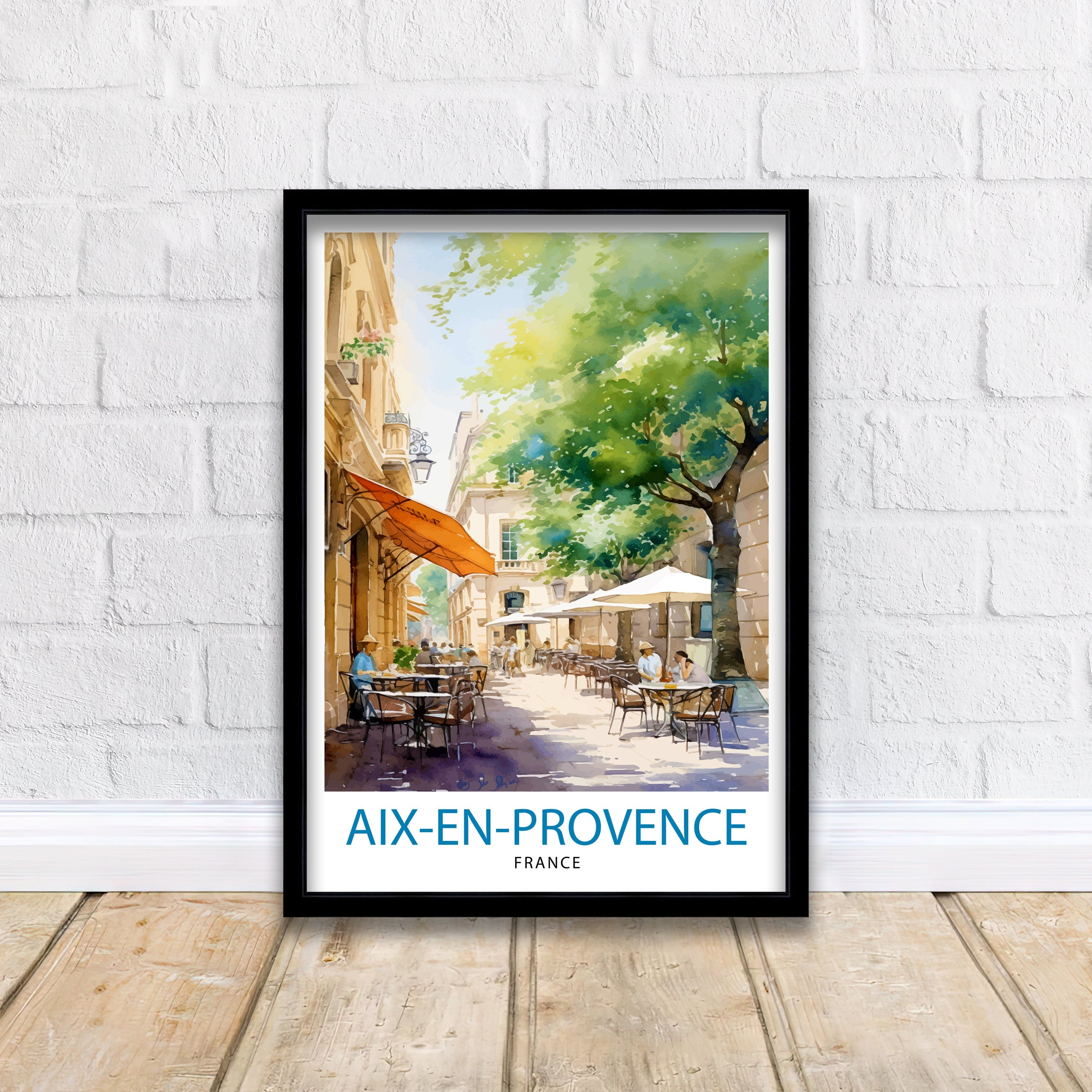 Aix-en-Provence Travel Poster Provence