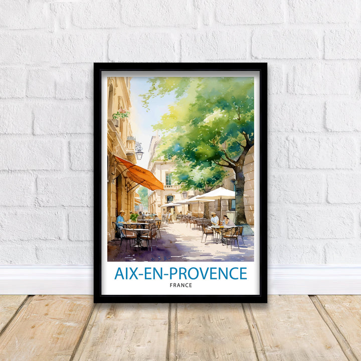 Aix-en-Provence Travel Poster Provence