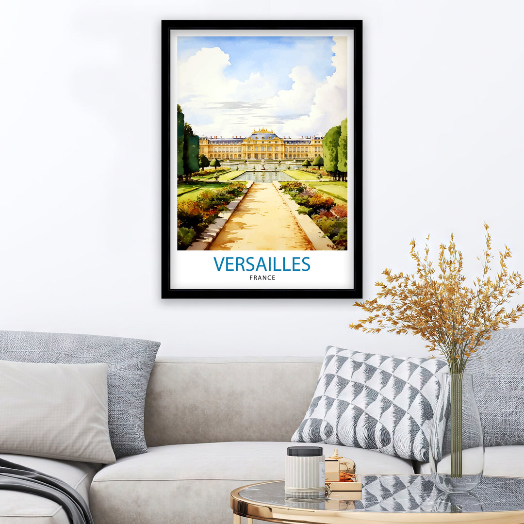 Versailles France Travel Poster Versailles