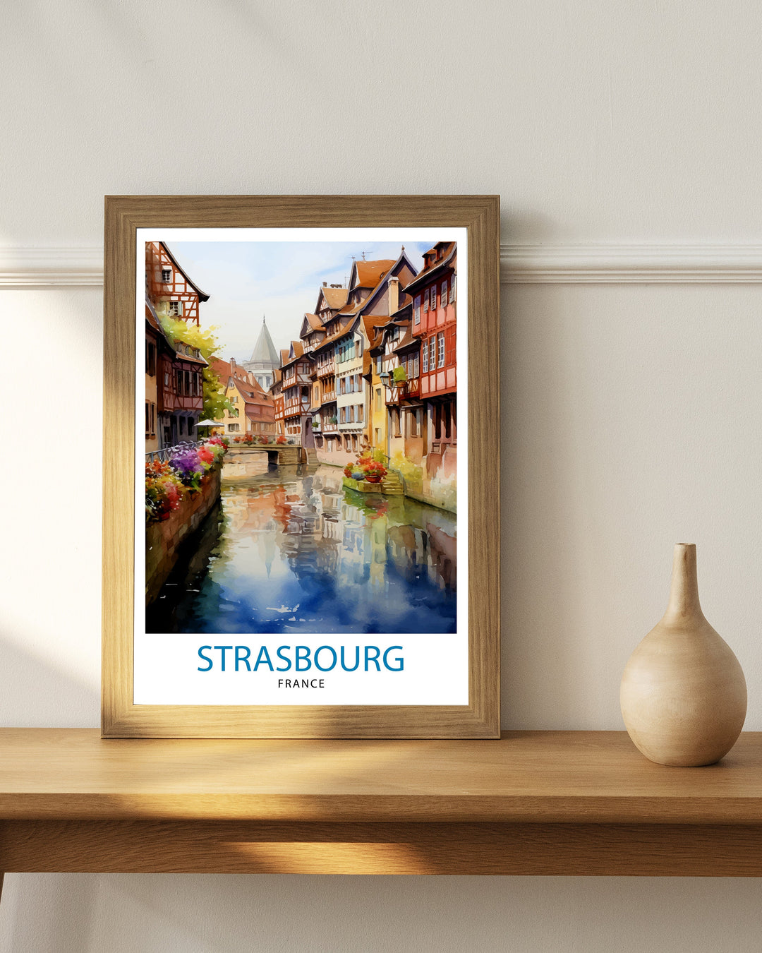 Strasbourg France Travel Poster Strasbourg