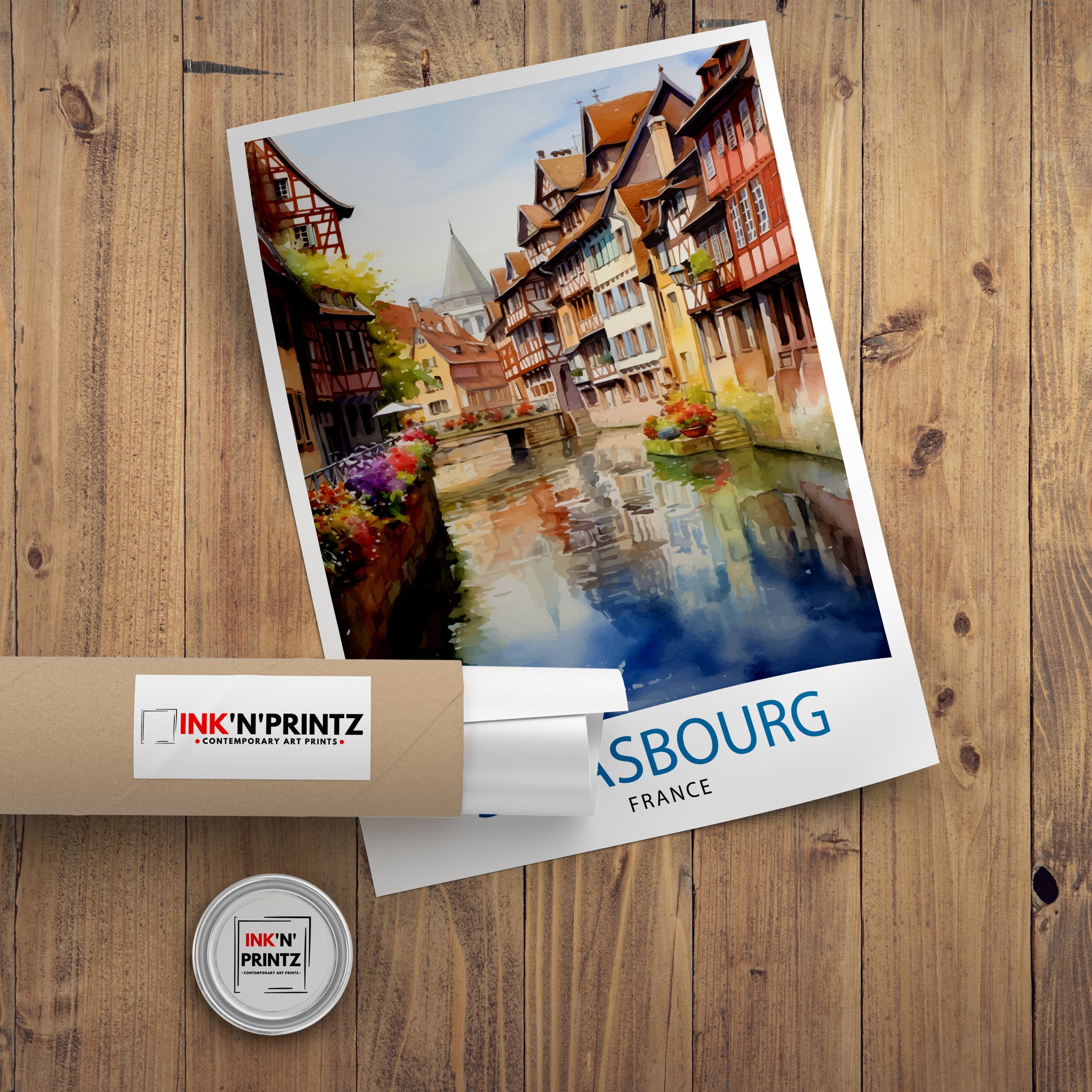 Strasbourg France Travel Print Strasbourg Wall Decor Strasbourg Poster France Travel Prints Strasbourg Art Print Strasbourg Illustration