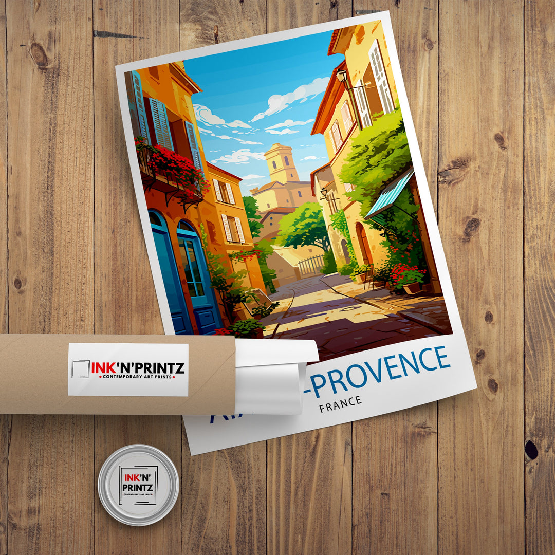 Aix-en-Provence Travel Poster Provence