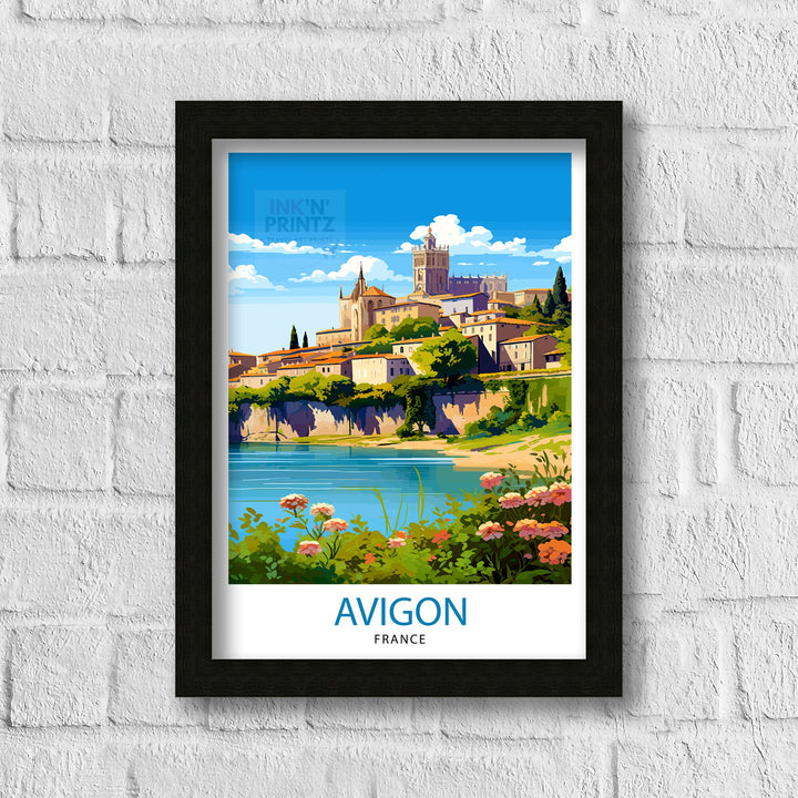 Avignon France Travel Poster , Avignon