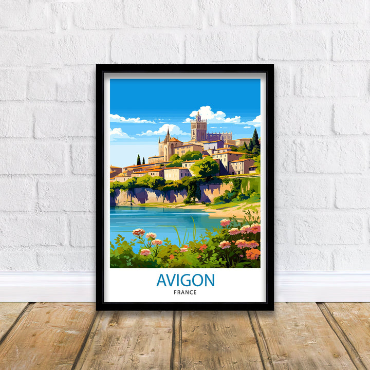 Avignon France Travel Poster , Avignon