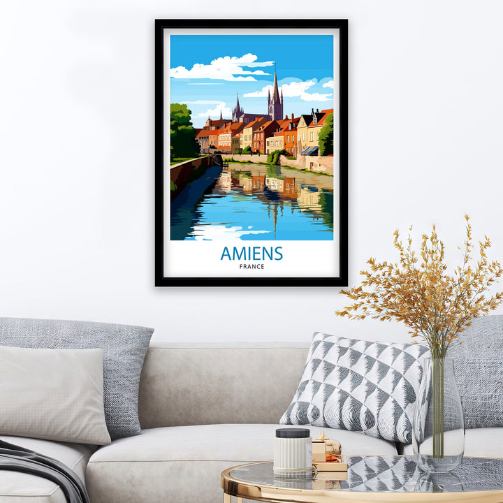 Amiens France Travel Poster Amiens