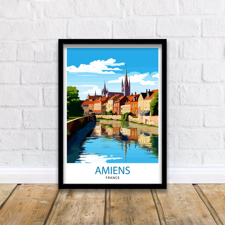 Amiens France Travel Poster Amiens