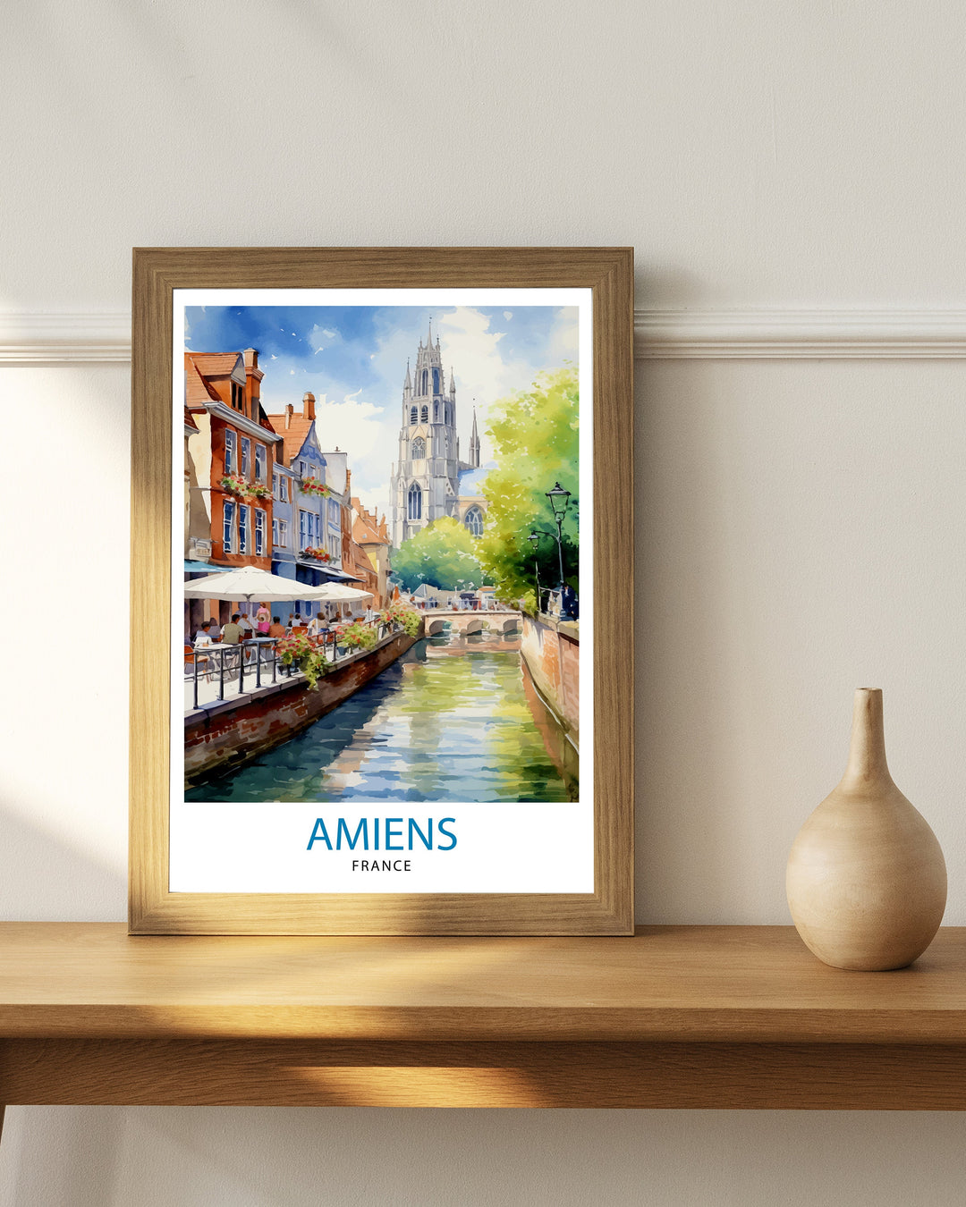 Amiens France Travel Poster Amiens