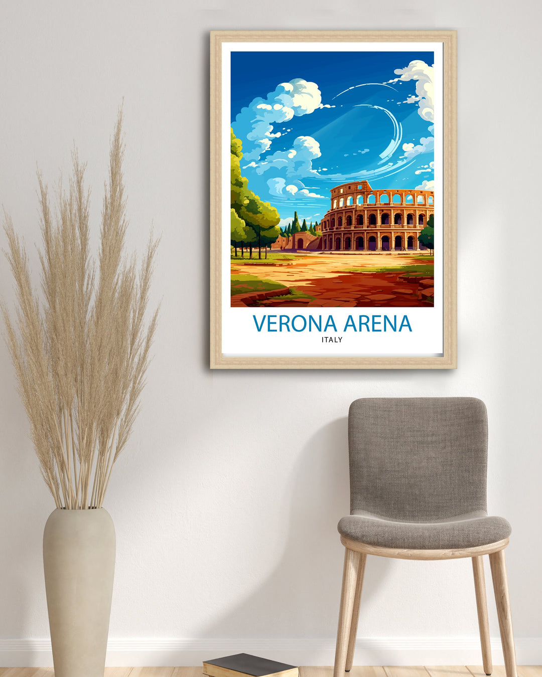 Verona Arena Italy Travel Poster Verona Arena