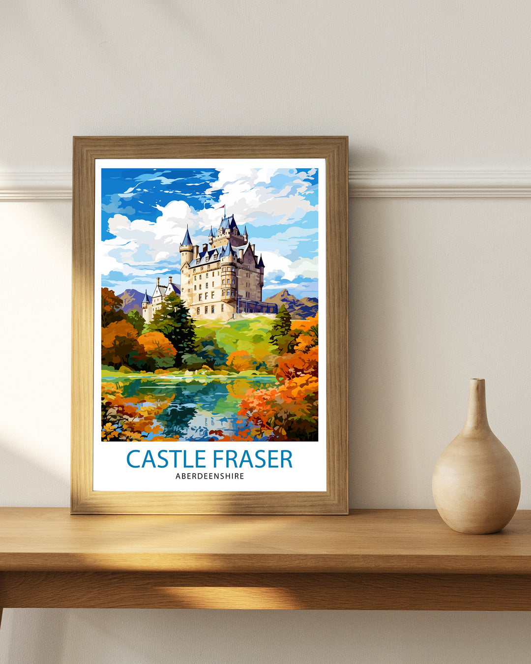 Castle Fraser Aberdeenshire Travel Poster Castle Fraser