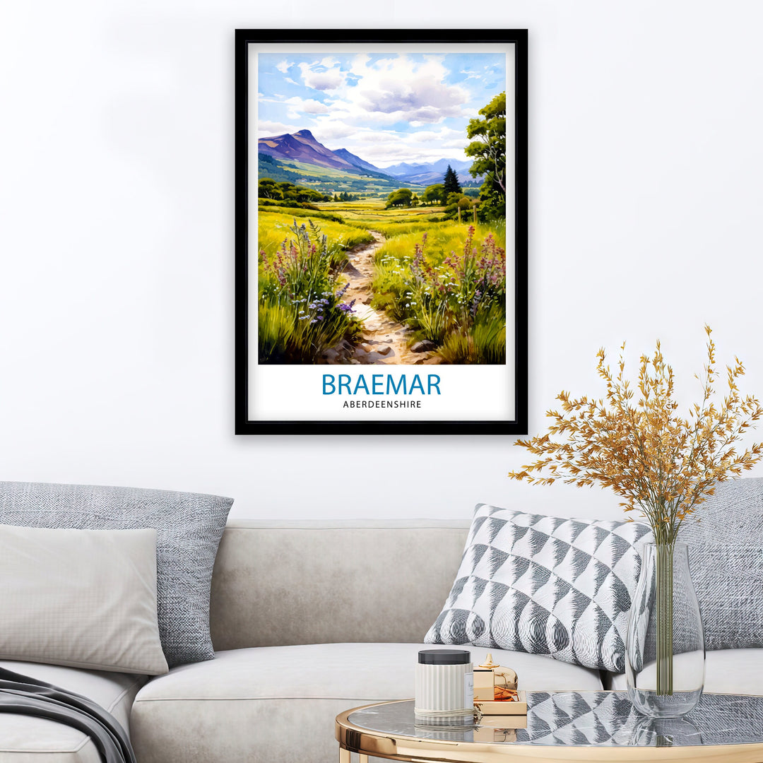 Braemar Aberdeenshire Travel Poster Braemar