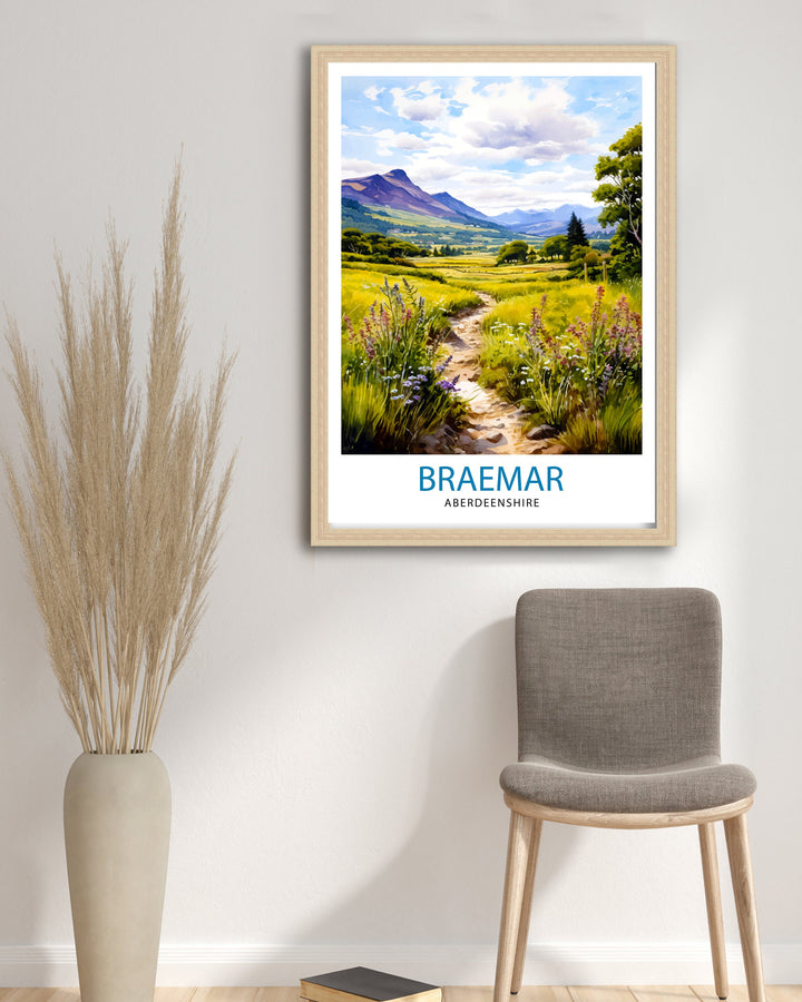 Braemar Aberdeenshire Travel Poster Braemar