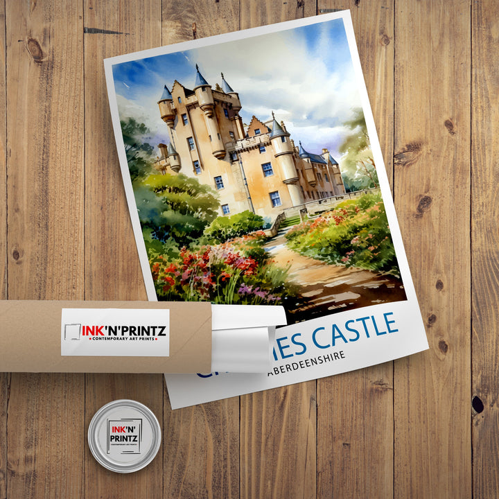 Crathes Castle Aberdeenshire Travel Poster Crathes Castle