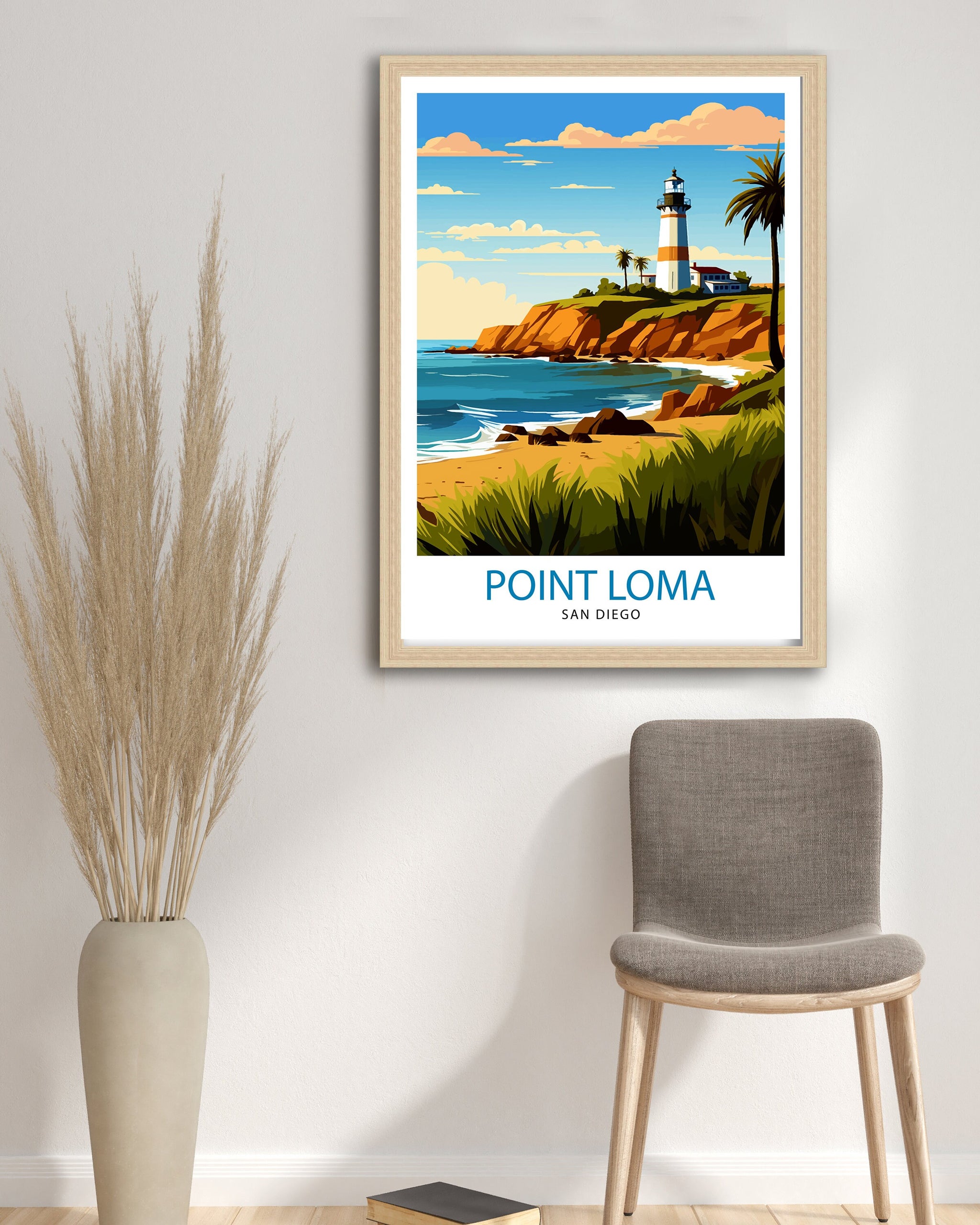 Point Loma San Diego Travel Print| Point Loma Wall Decor Point Loma Poster San Diego Travel Prints Point Loma Art Print Point