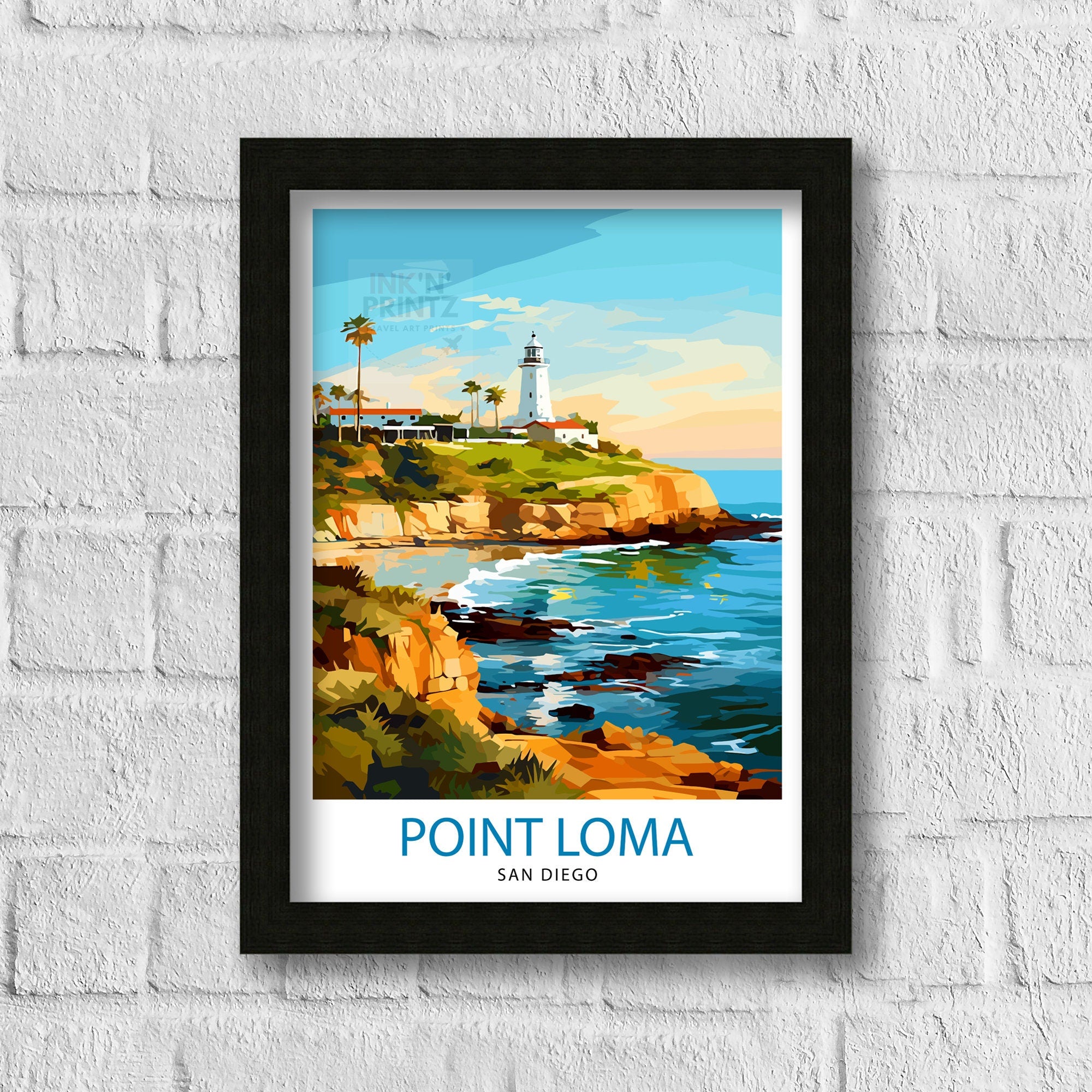 Point Loma San Diego Travel Print| Point Loma Wall Decor Point Loma Poster San Diego Travel Prints Point Loma Art Print Point