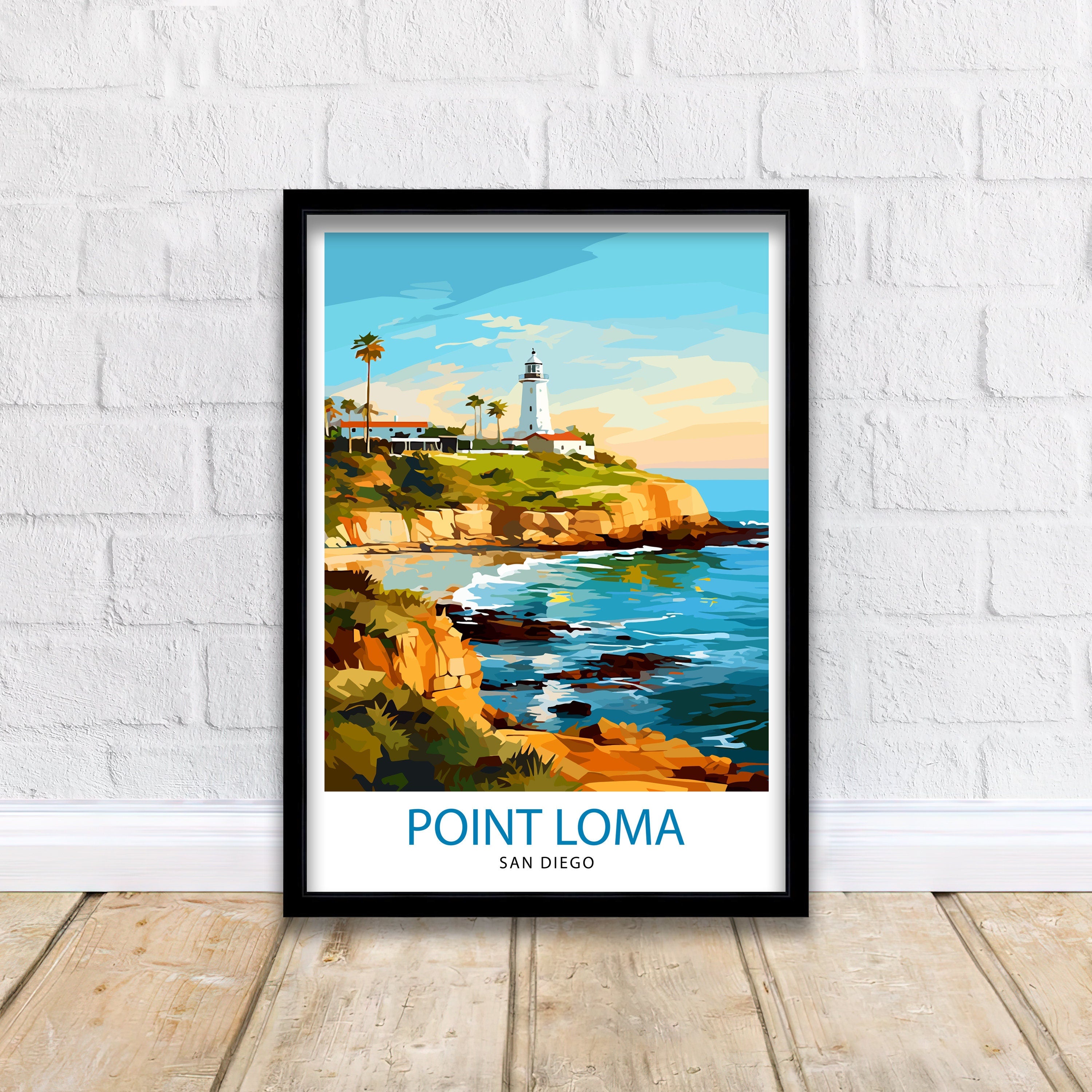 Point Loma San Diego Travel Print| Point Loma Wall Decor Point Loma Poster San Diego Travel Prints Point Loma Art Print Point