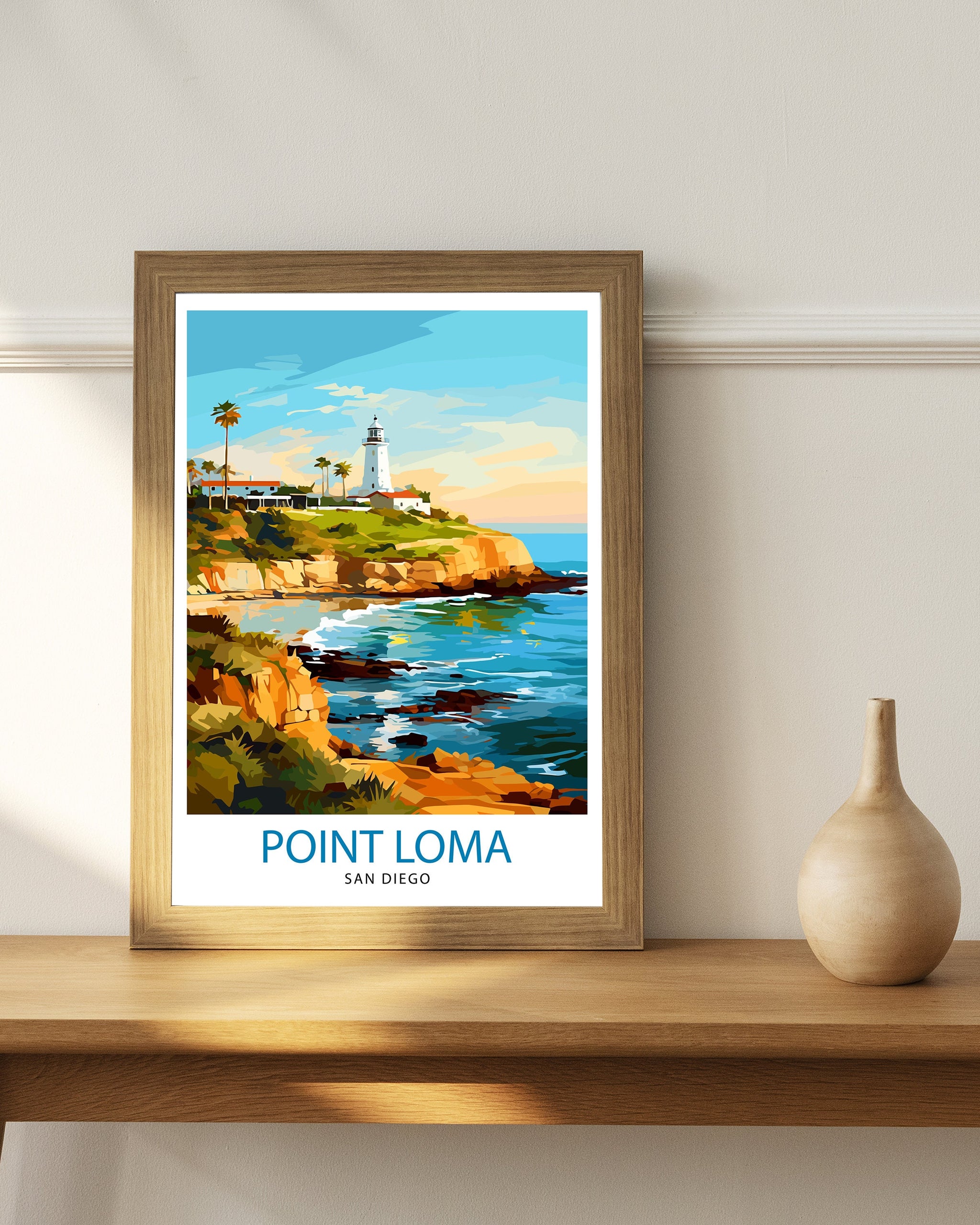 Point Loma San Diego Travel Print| Point Loma Wall Decor Point Loma Poster San Diego Travel Prints Point Loma Art Print Point