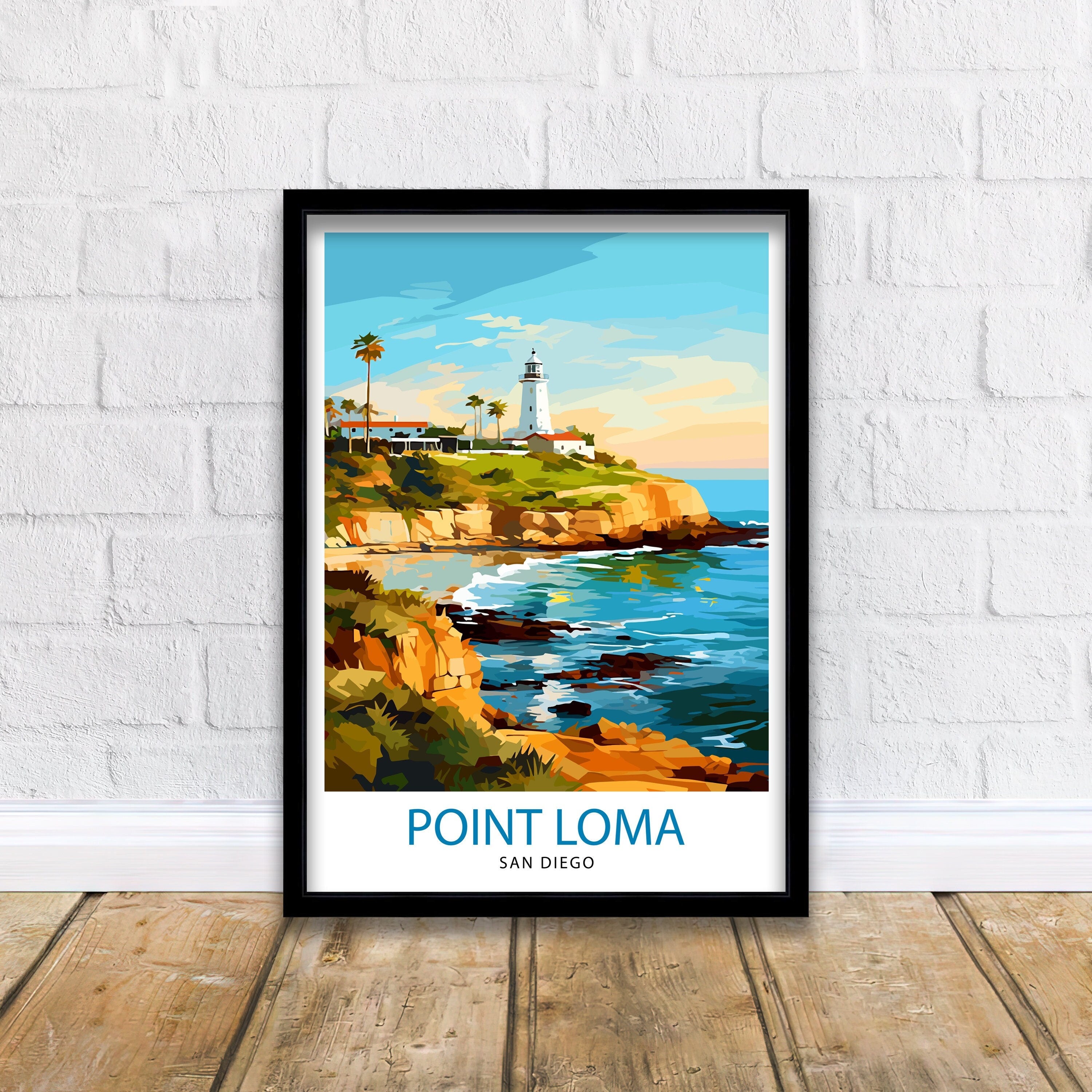 Point Loma San Diego Travel Print| Point Loma Wall Decor Point Loma Poster San Diego Travel Prints Point Loma Art Print Point