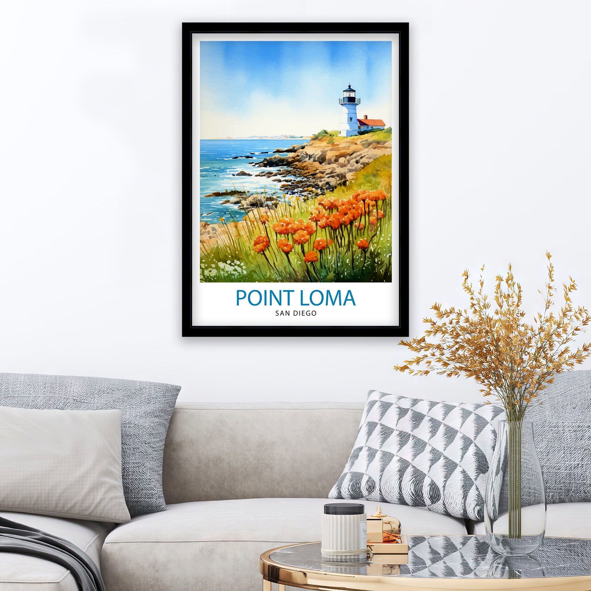 Point Loma San Diego Travel Print| Point Loma Wall Decor Point Loma Poster San Diego Travel Prints Point Loma Art Print Point