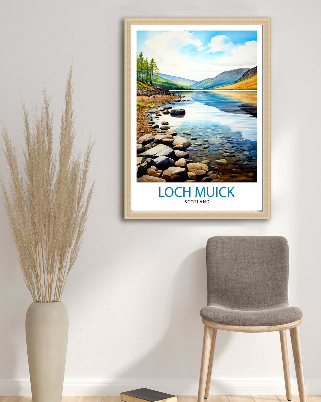 Loch Muick Scotland Travel Print Loch Muick Wall Decor Loch Muick Poster Scotland Travel Prints Loch Muick Art Print Loch Muick