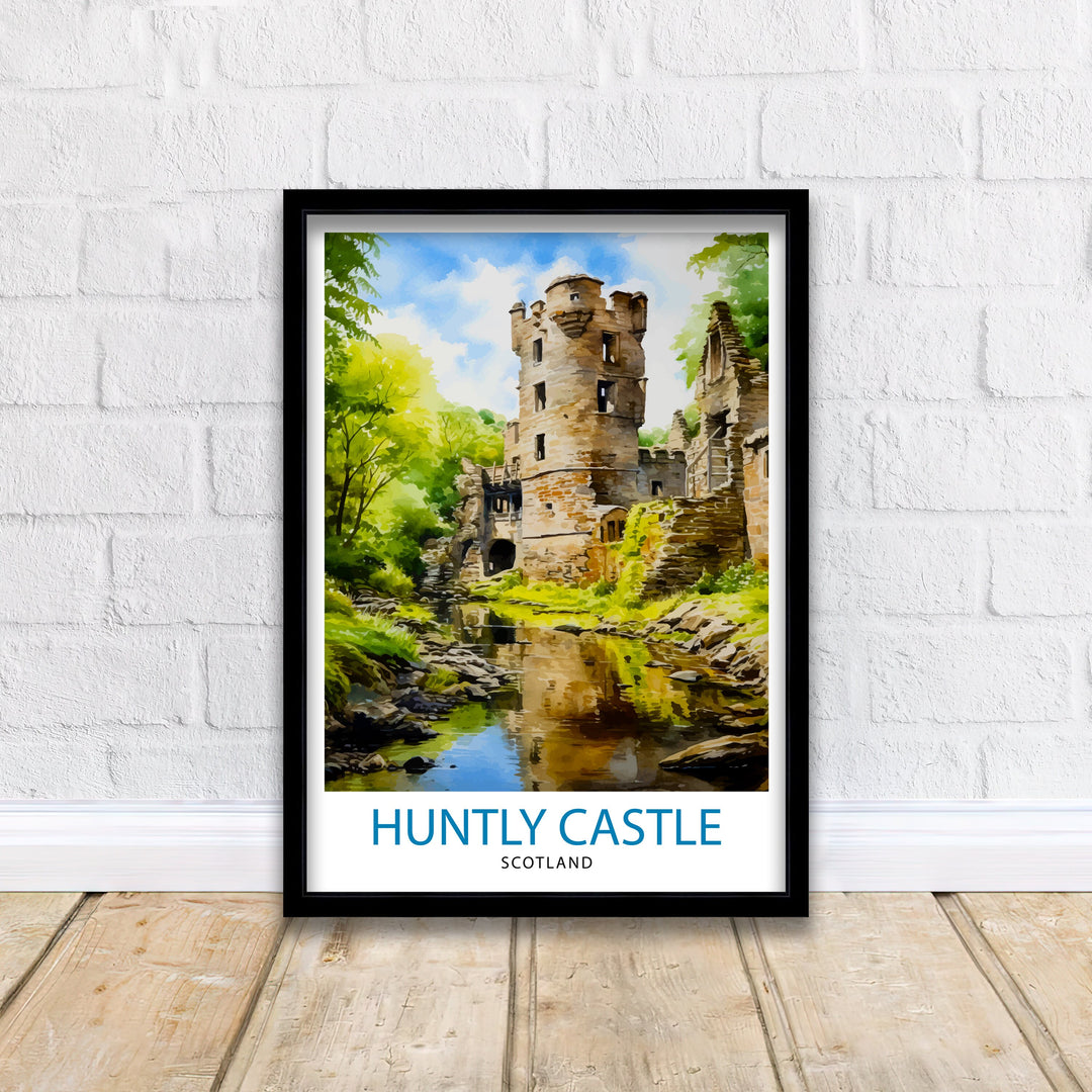 Huntly Castle Scotland Travel Print Huntly Castle Wall Decor Huntly Castle Poster Scotland Travel Prints Huntly Castle Art Print Huntly
