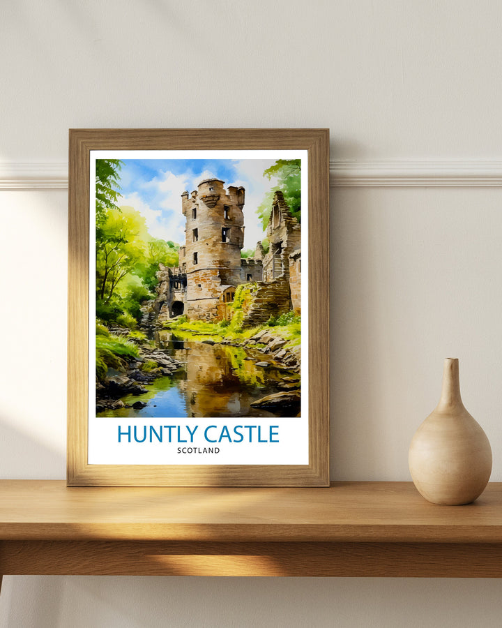 Huntly Castle Scotland Travel Print Huntly Castle Wall Decor Huntly Castle Poster Scotland Travel Prints Huntly Castle Art Print Huntly