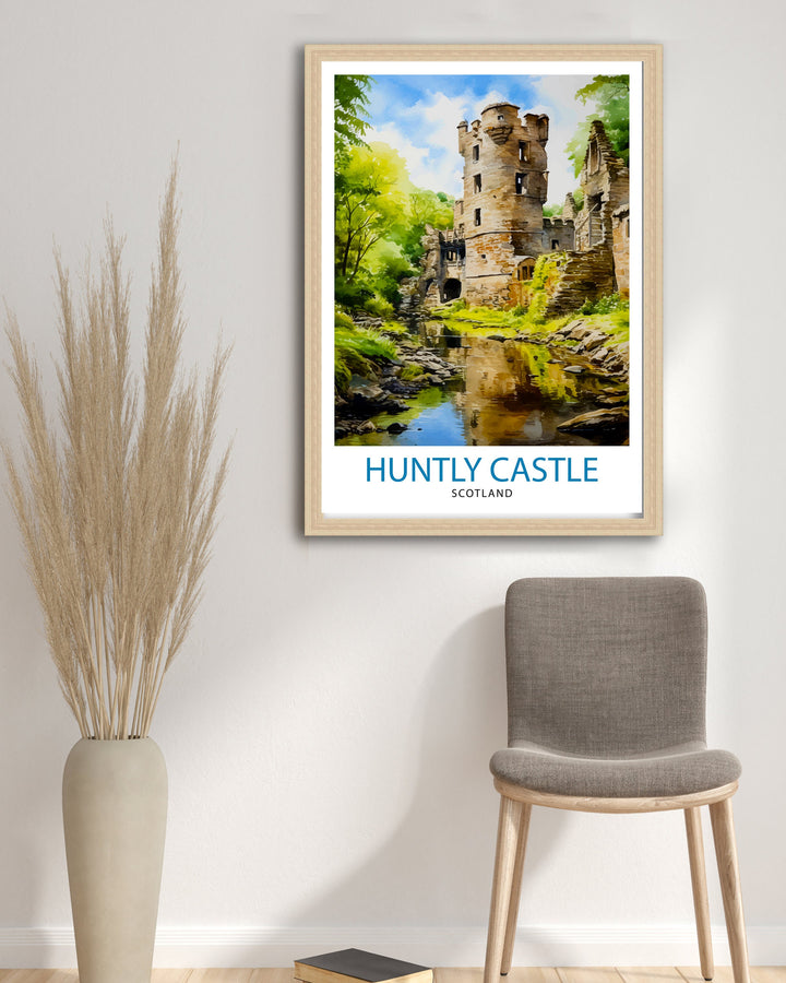 Huntly Castle Scotland Travel Print Huntly Castle Wall Decor Huntly Castle Poster Scotland Travel Prints Huntly Castle Art Print Huntly