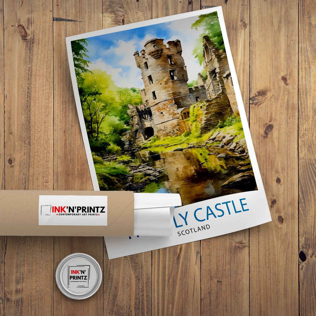 Huntly Castle Scotland Travel Print Huntly Castle Wall Decor Huntly Castle Poster Scotland Travel Prints Huntly Castle Art Print Huntly