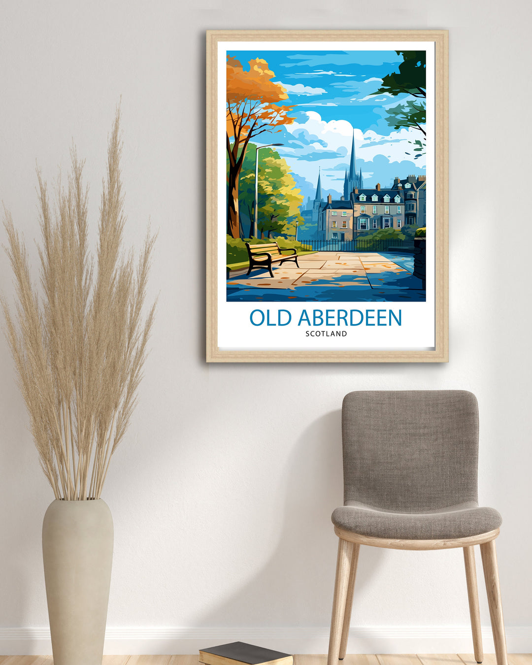 Old Aberdeen Scotland Travel Print Old Aberdeen Wall Decor Old Aberdeen Poster Scotland Travel Prints Old Aberdeen Art Print Old Aberdeen