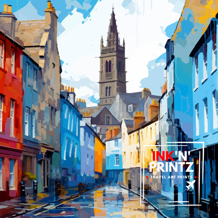 Old Aberdeen Scotland Travel Print Old Aberdeen Wall Decor Old Aberdeen Poster Scotland Travel Prints Old Aberdeen Art Print Old Aberdeen