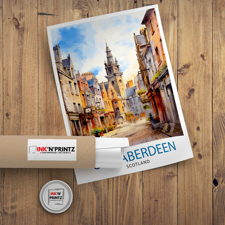 Old Aberdeen Scotland Travel Print Old Aberdeen Wall Decor Old Aberdeen Poster Scotland Travel Prints Old Aberdeen Art Print Old Aberdeen