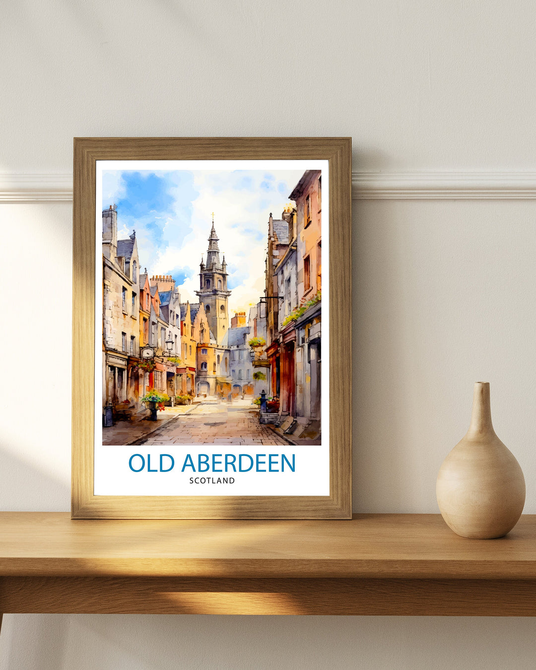 Old Aberdeen Scotland Travel Print Old Aberdeen Wall Decor Old Aberdeen Poster Scotland Travel Prints Old Aberdeen Art Print Old Aberdeen