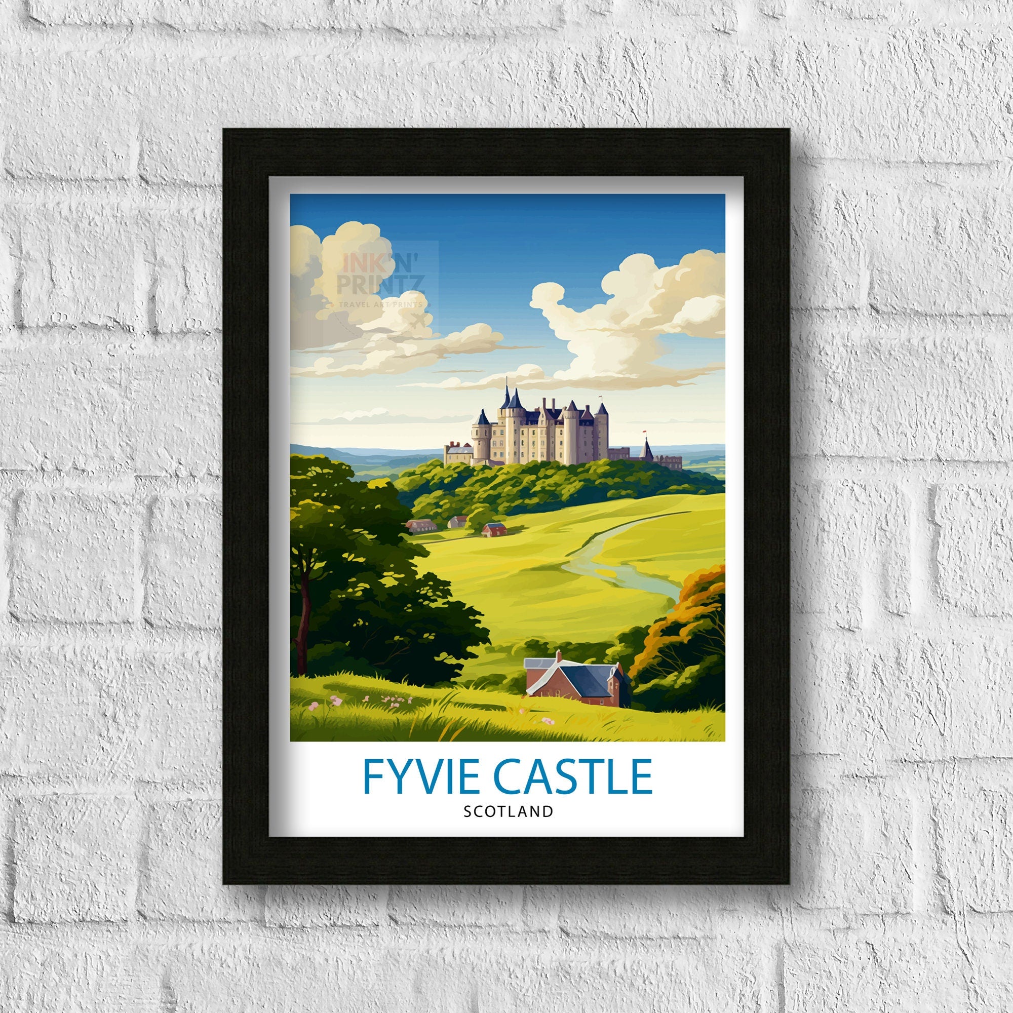 Fyvie Castle Scotland Travel Print Fyvie Castle Wall Decor Fyvie Castle Poster Scotland Travel Prints Fyvie Castle Art Print Fyvie Castle