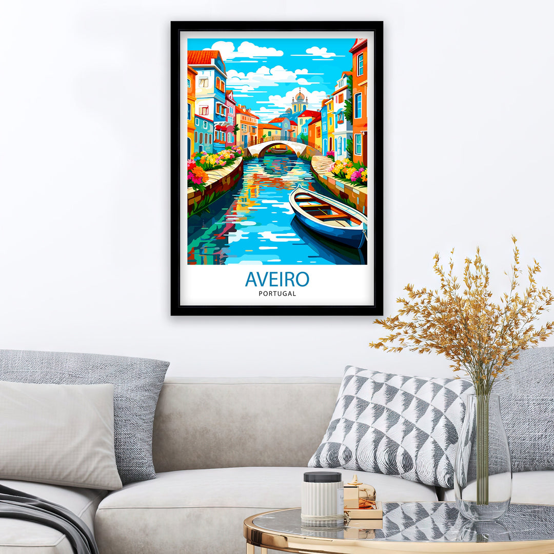 Aveiro Portugal Travel Poster Aveiro