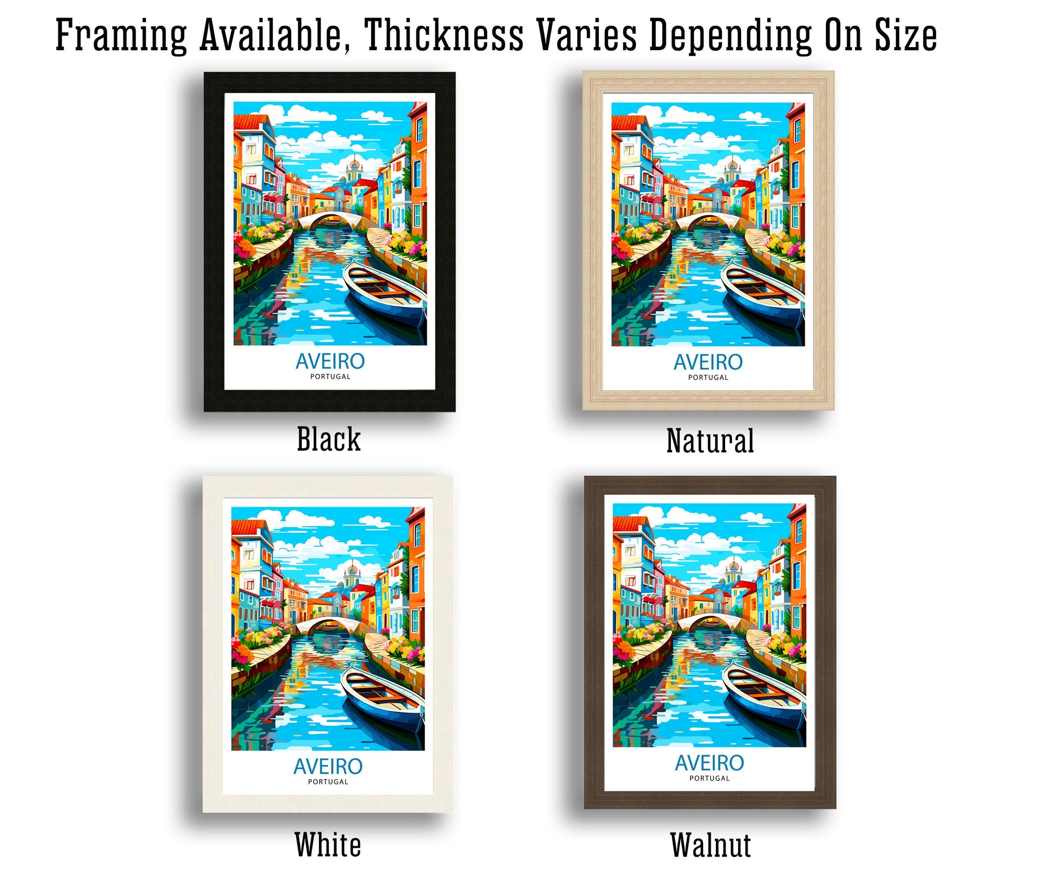 Aveiro Portugal Travel Print Aveiro Wall Decor Aveiro Poster Portugal Travel Prints Aveiro Art Print Aveiro Illustration Aveiro Wall Art