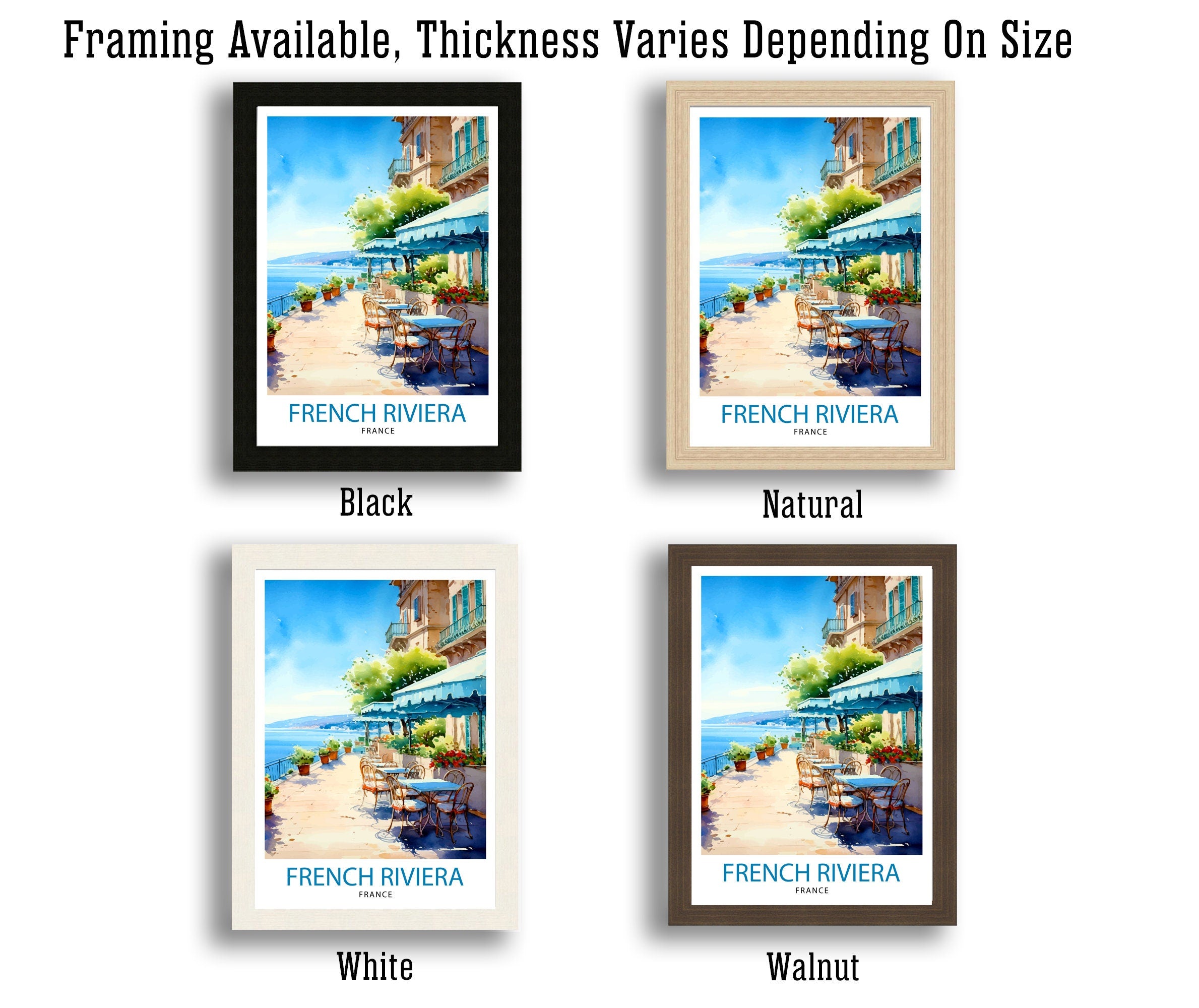 French Riviera Travel Print French Riviera Wall Decor French Riviera Poster France Travel Prints French Riviera Art Print French Riviera