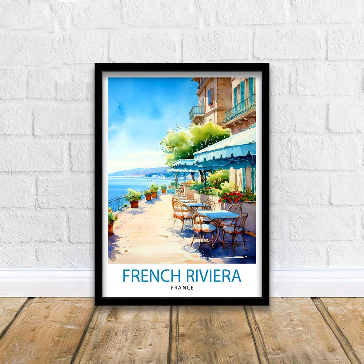 French Riviera Travel Poster French Riviera