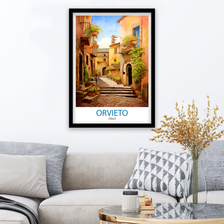 Orvieto Italy Travel Poster Orvieto