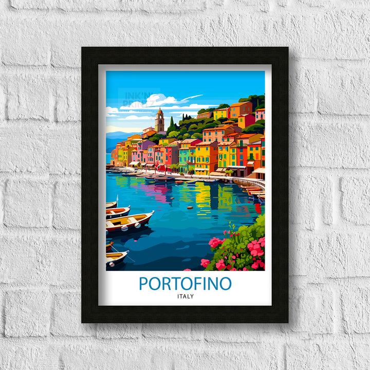 Portofino Italy Travel Poster Portofino