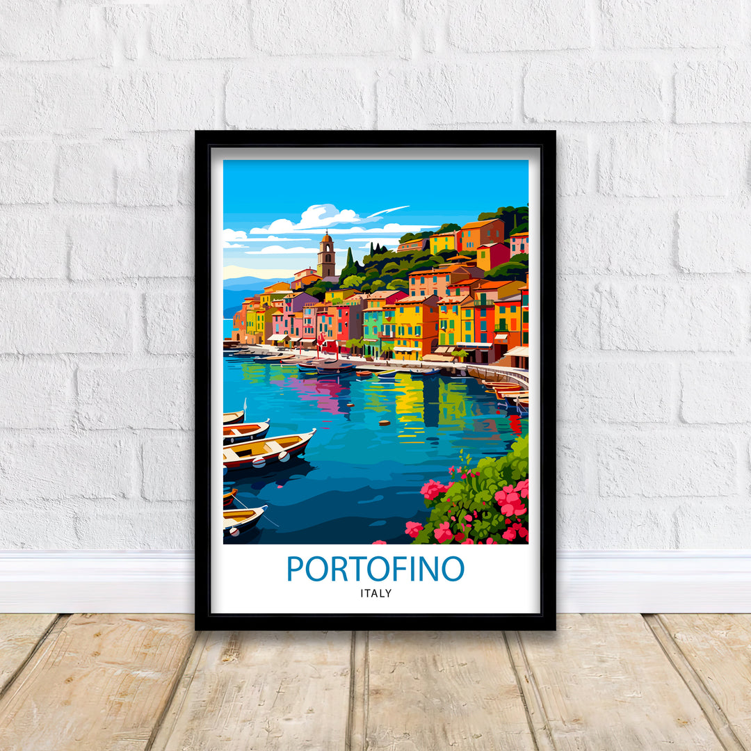 Portofino Italy Travel Poster Portofino