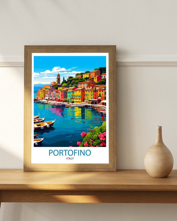 Portofino Italy Travel Poster Portofino