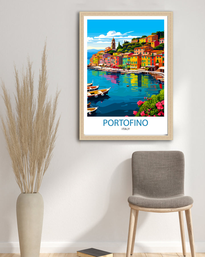 Portofino Italy Travel Poster Portofino