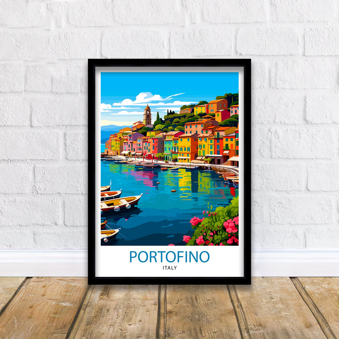 Portofino Italy Travel Poster Portofino