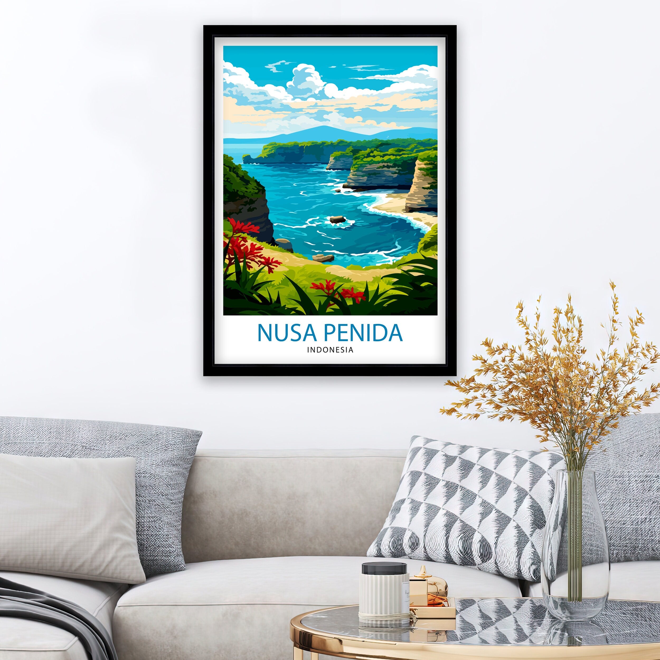 Nusa Penida Indonesia Travel Print Nusa Penida Wall Decor Nusa Penida Poster Indonesia Travel Prints Nusa Penida Art Print