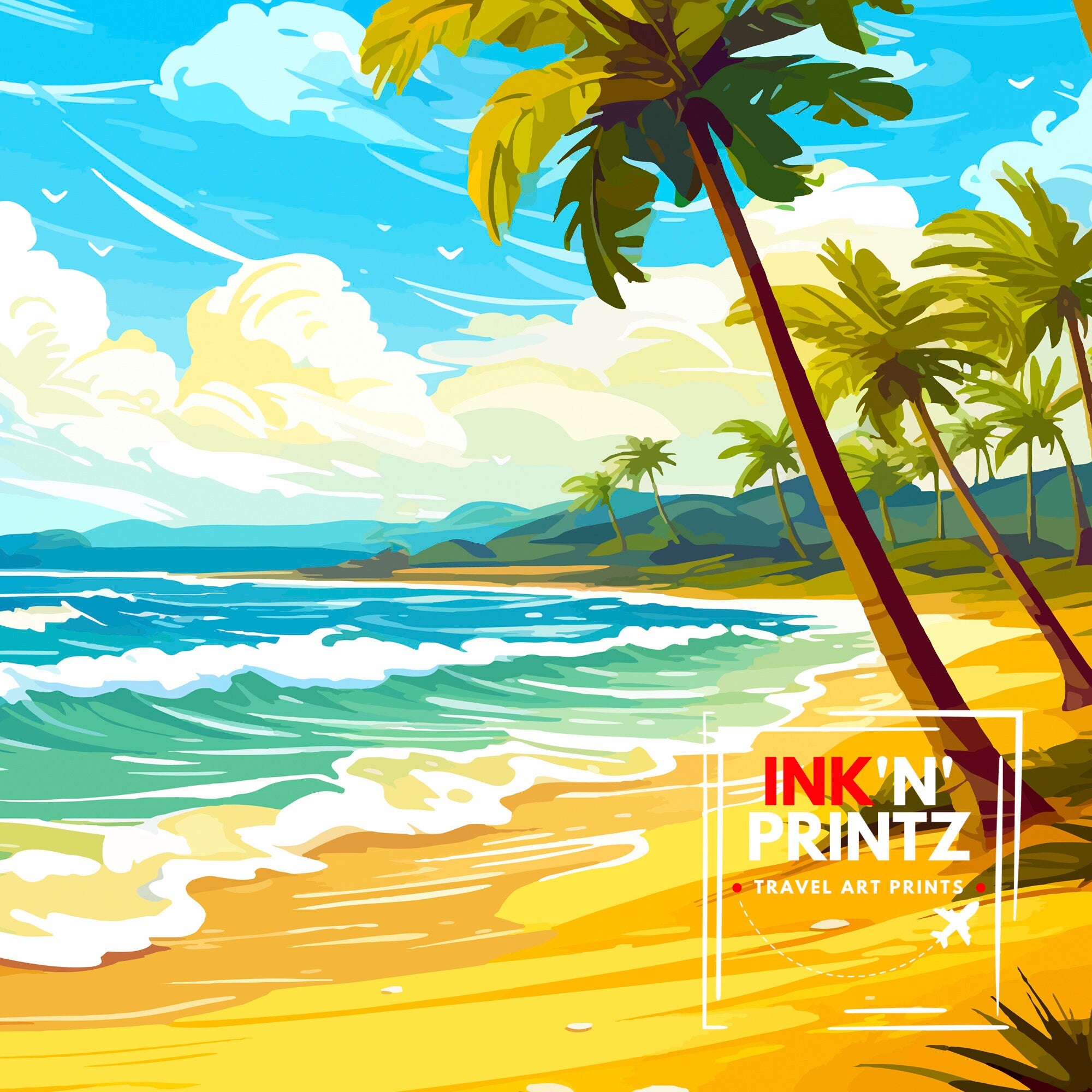 Magaluf Balearic Islands Travel Print Magaluf Wall Decor Magaluf Poster Balearic Islands Travel Prints Magaluf Art Print Magaluf