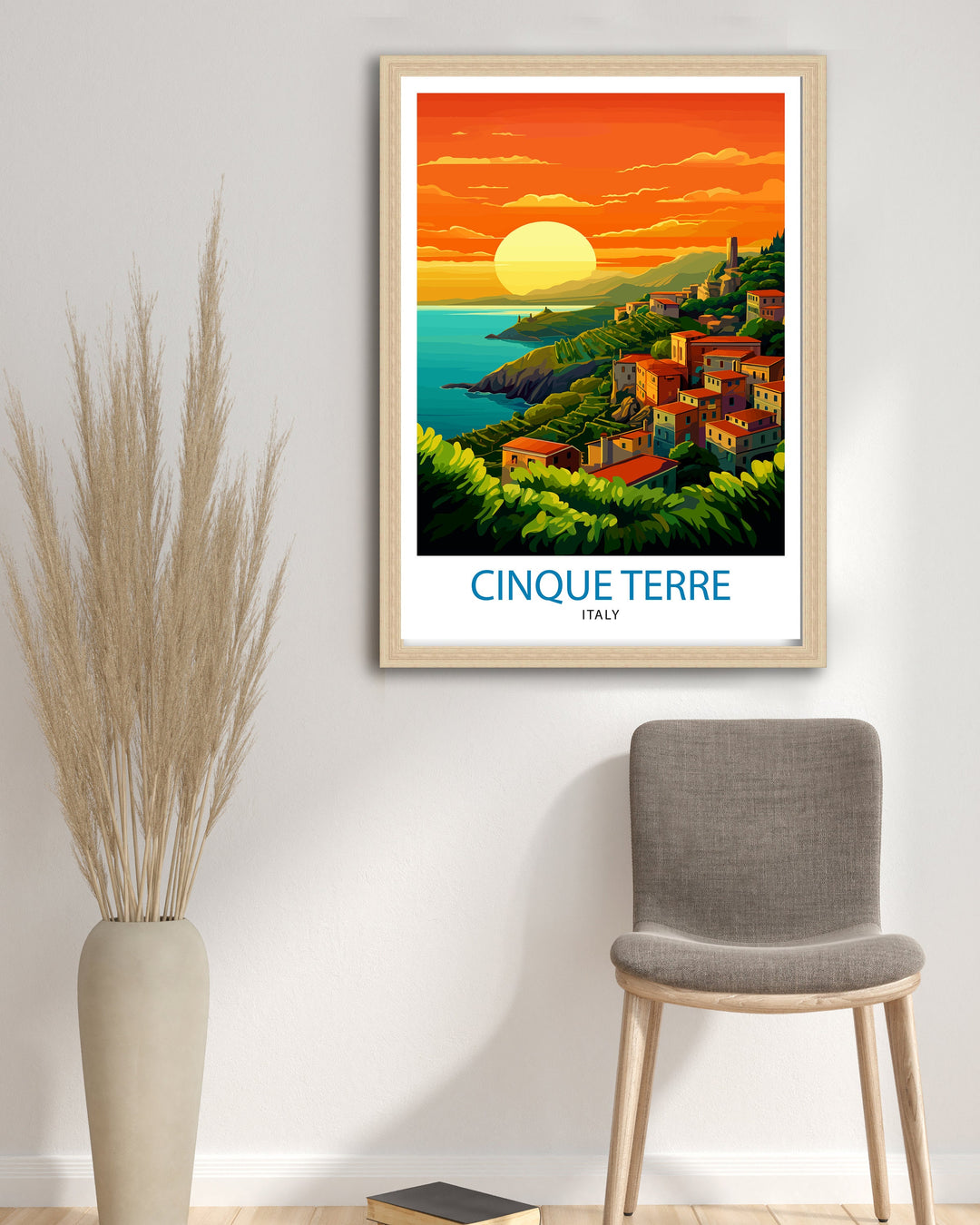 Cinque Terre Italy Travel Poster Cinque Terre