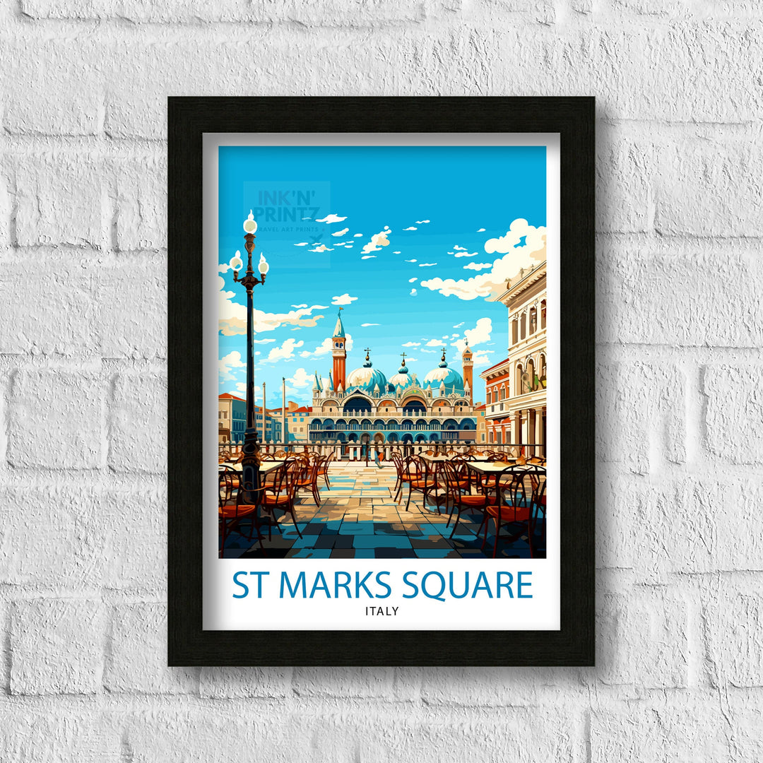 St. Mark's Square Venice Travel Poster St. Mark's